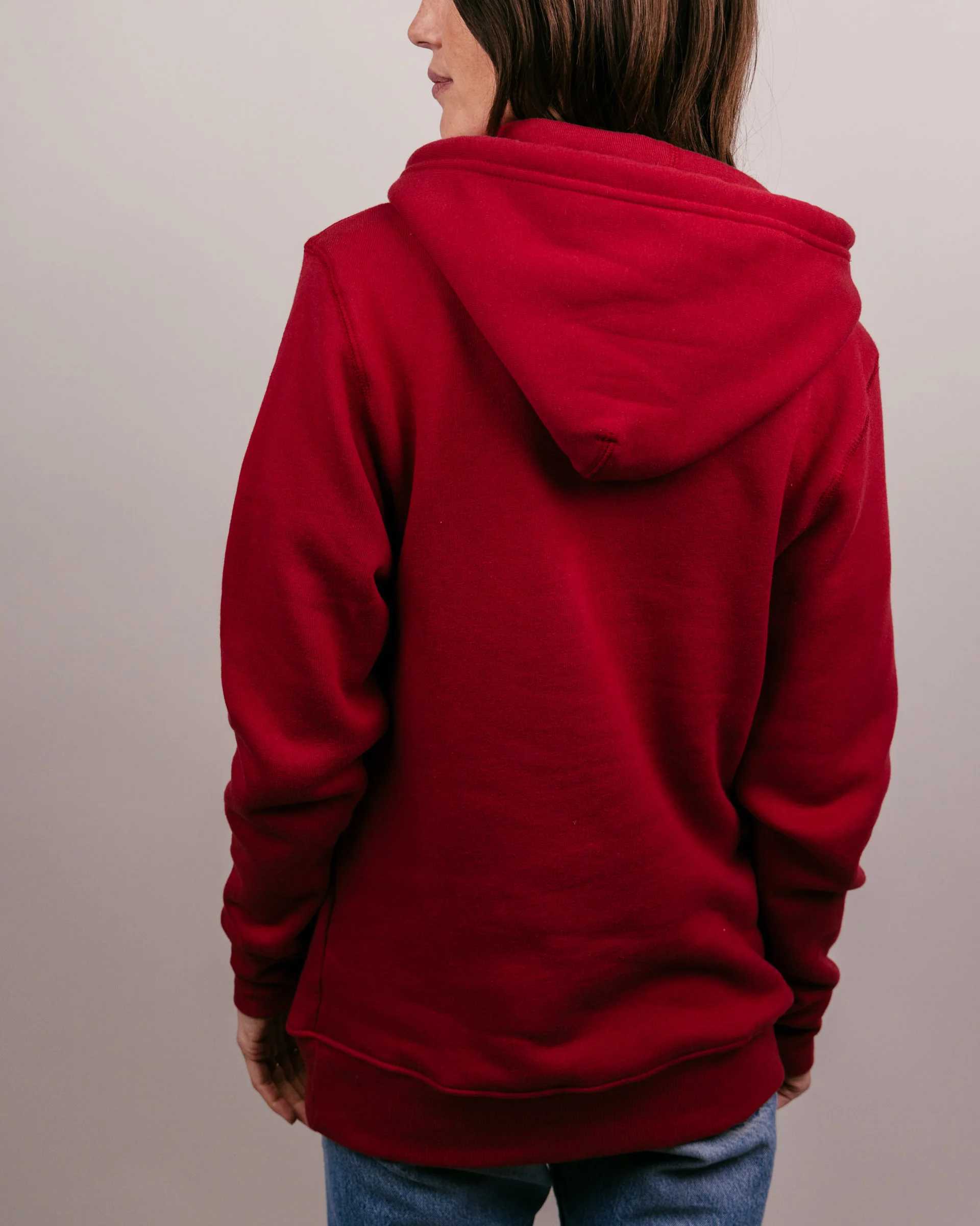 Arkansas Script Cardinal Hoodie - Image 4