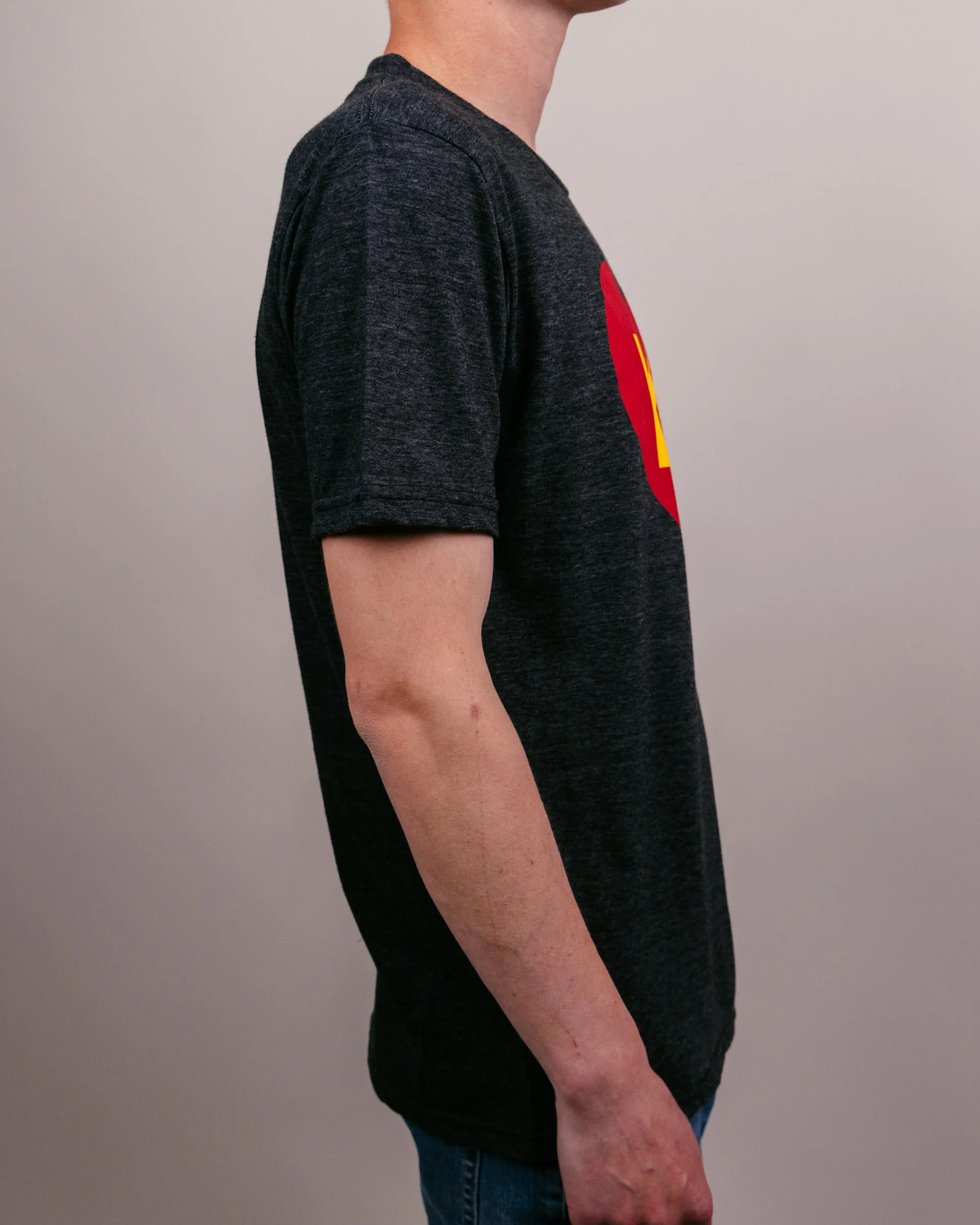 Black & Red KC Heart Vintage T-Shirt - Image 3