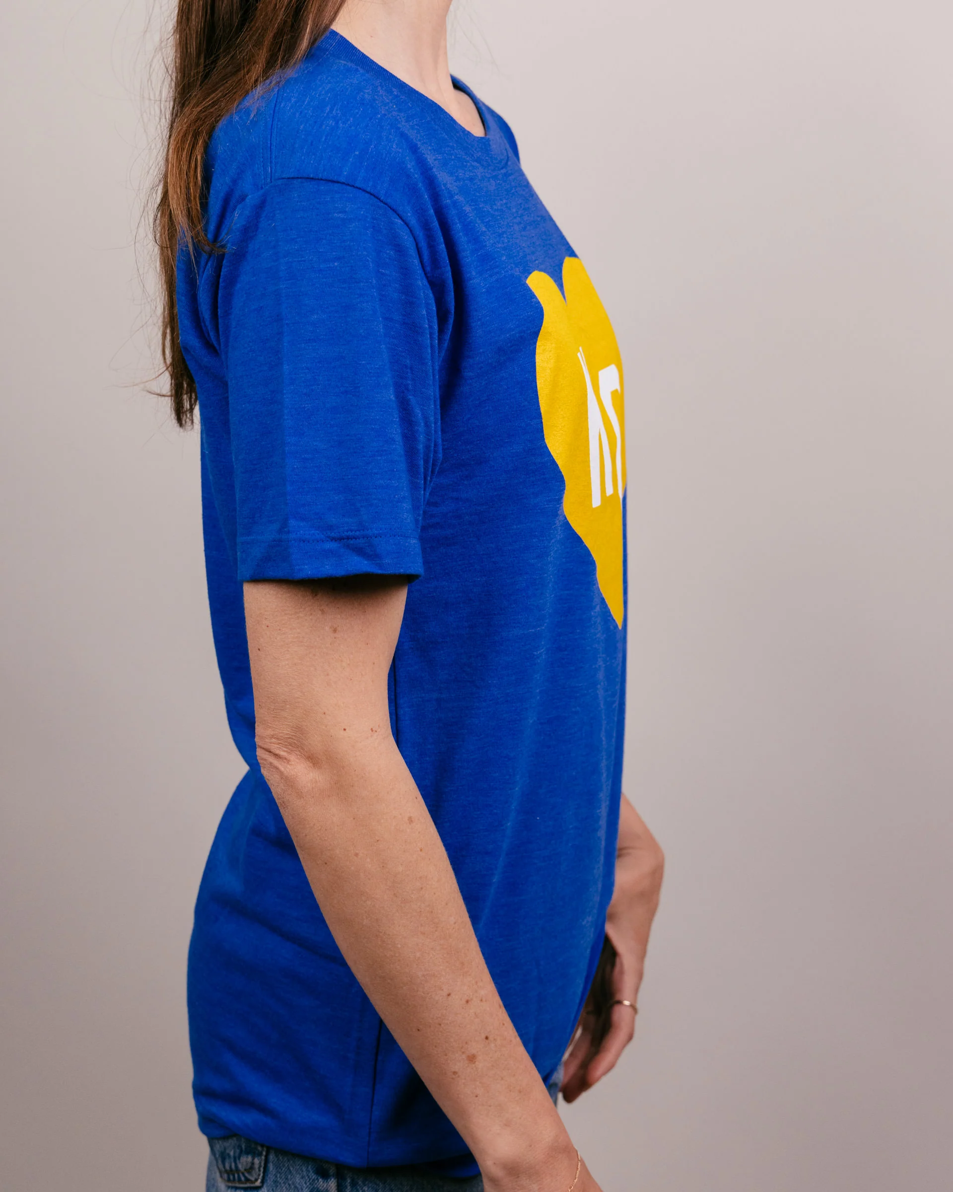 Royal Blue Crown Town KC Heart Vintage T-Shirt - Image 3