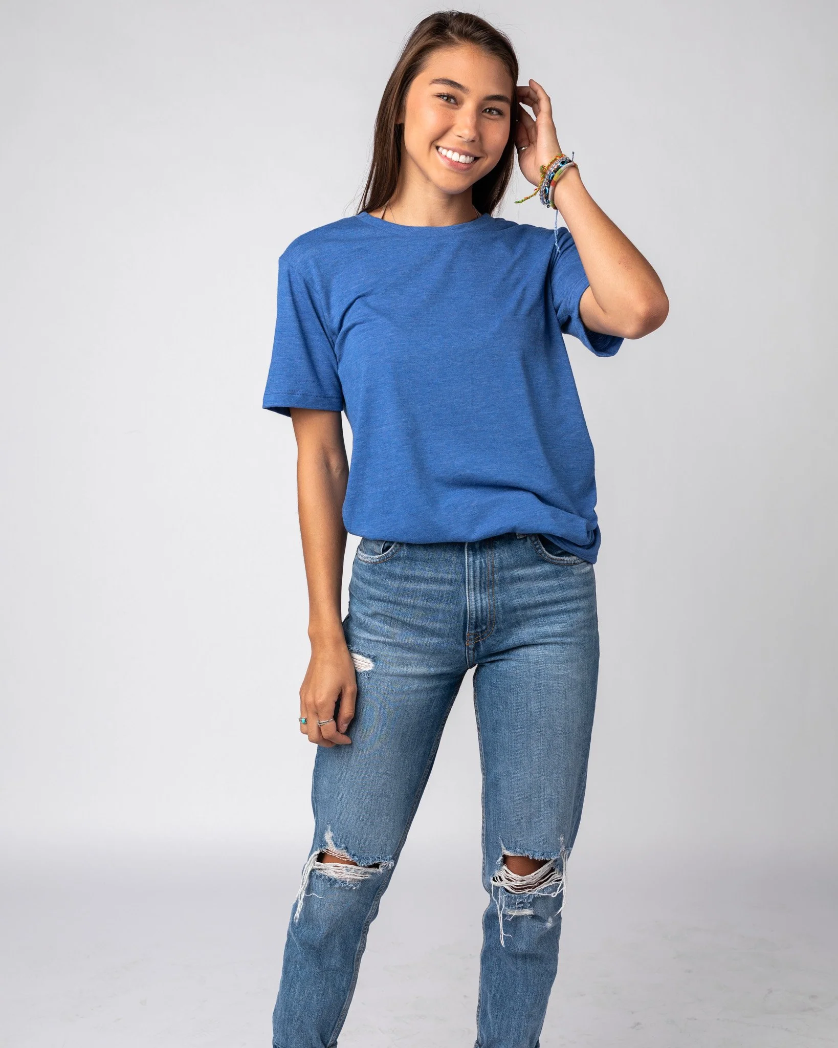 Heather Royal Unisex Essential T-Shirt - Image 4