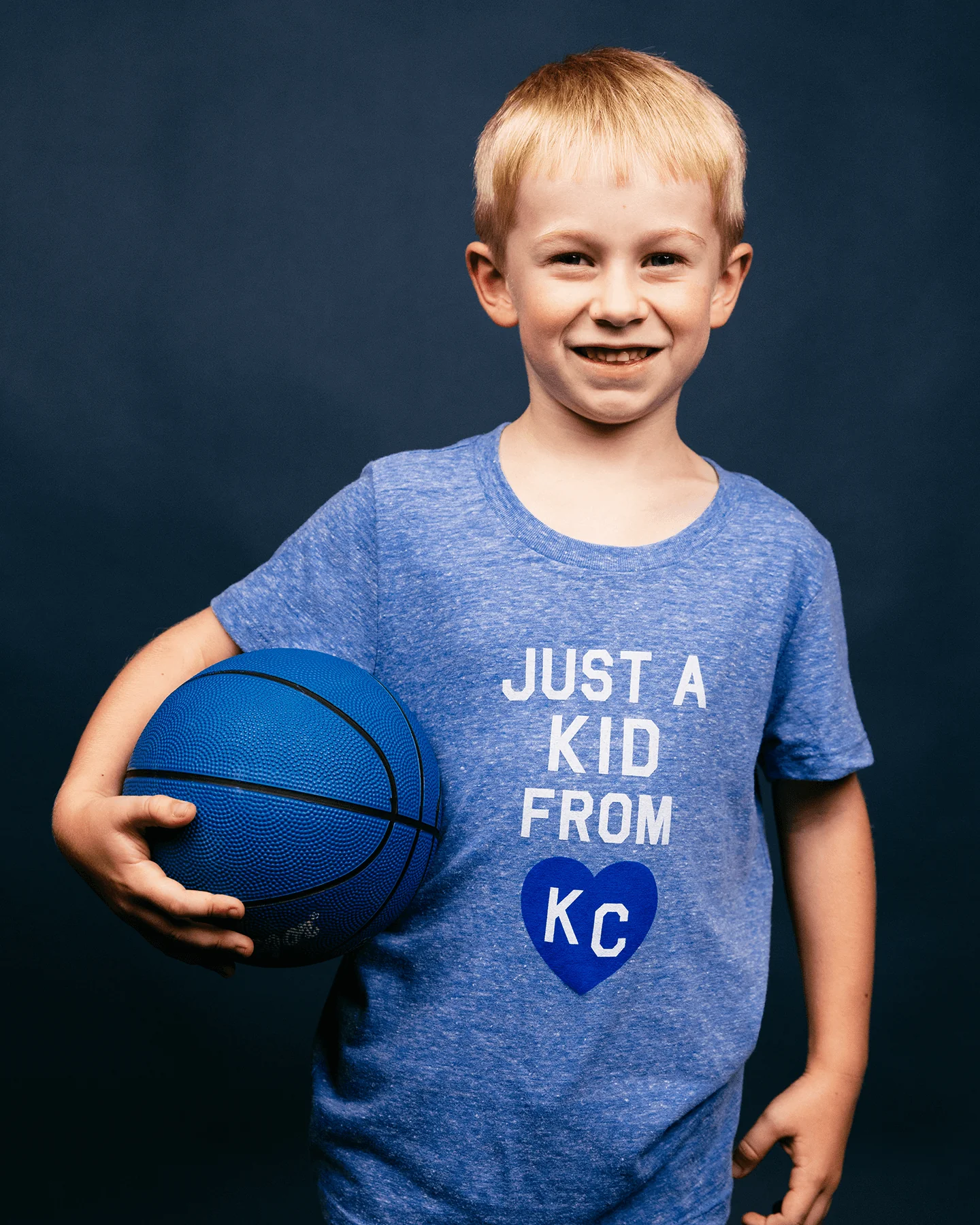 Just A Kid From Kansas City Vintage Blue T-Shirt - Image 3
