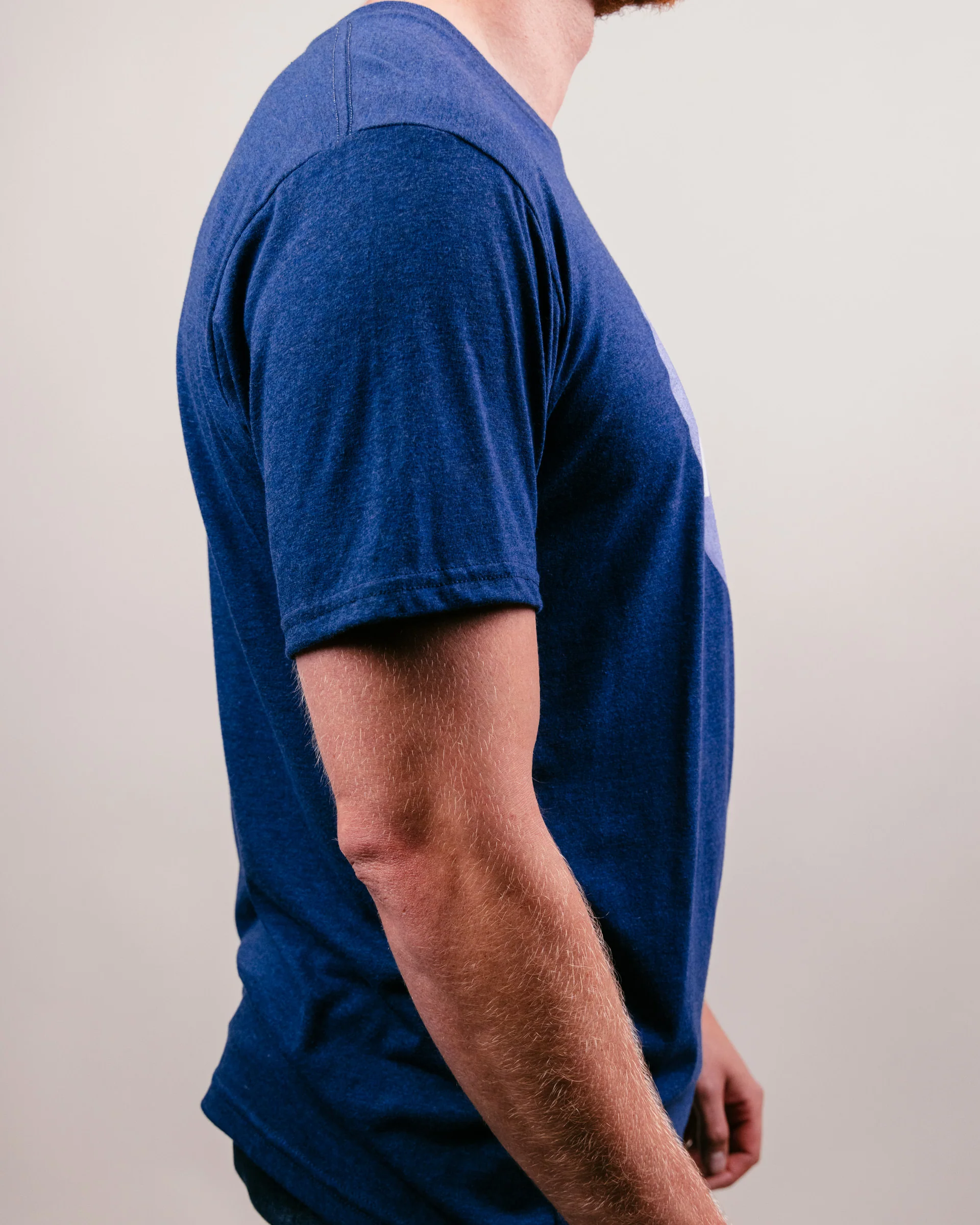 Navy & Light Blue KC Heart Vintage T-Shirt - Image 3