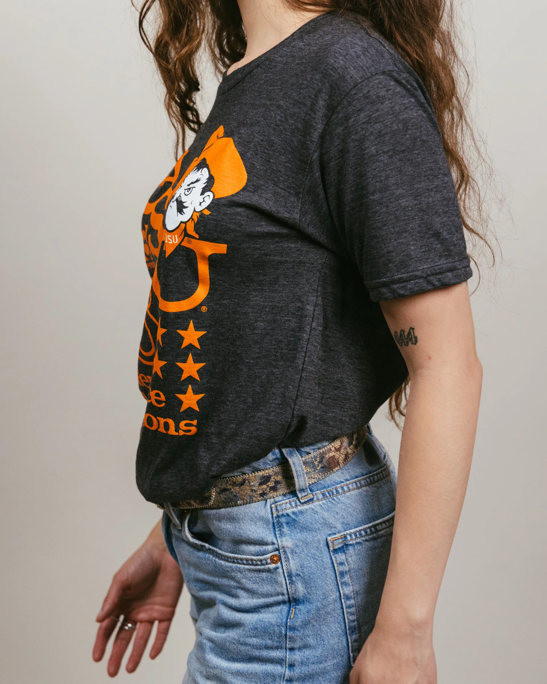 OSU Cowboys 1976 Big 8 Champions Black T-Shirt - Image 3