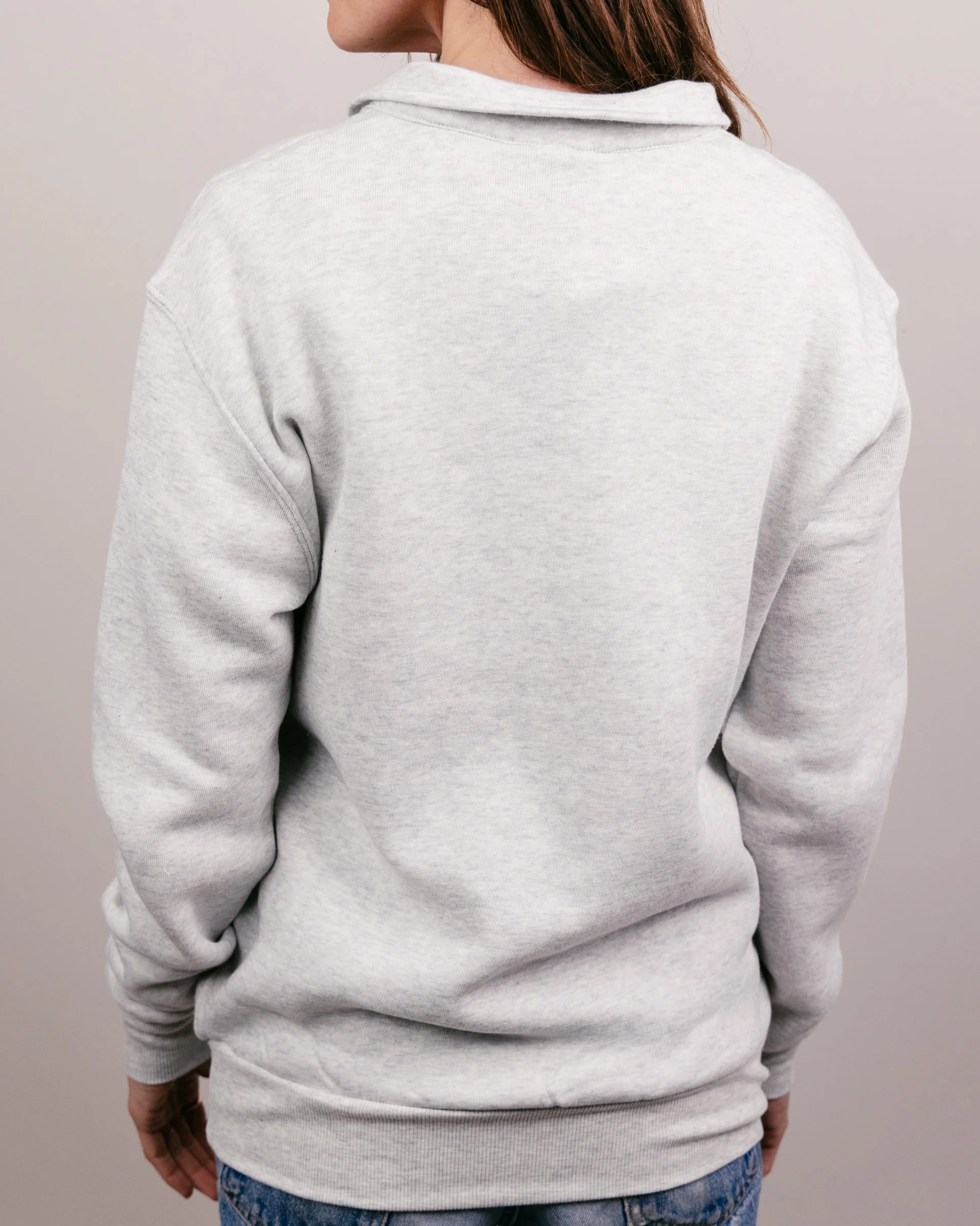 Texas Longhorns Ash Grey Quarter Zip - Image 4