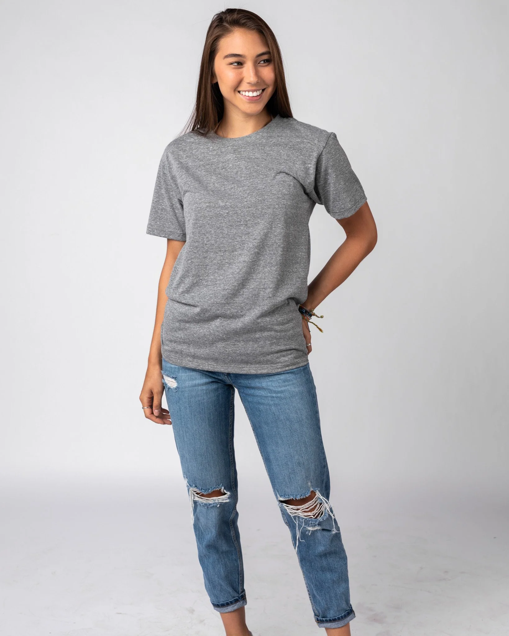 Vintage Grey Unisex Essential T-Shirt - Image 3