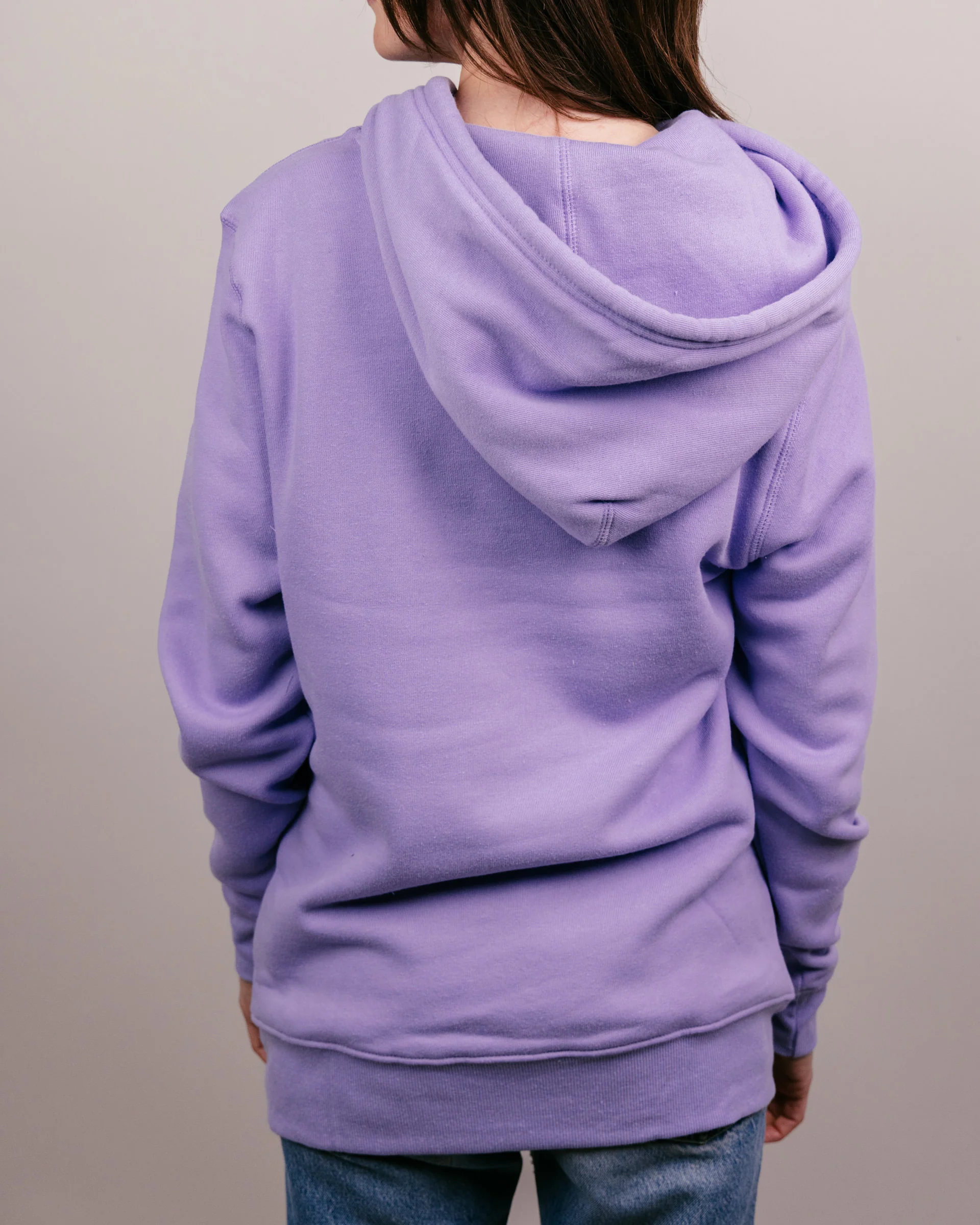 Wildcats Script Lavender Hoodie - Image 4